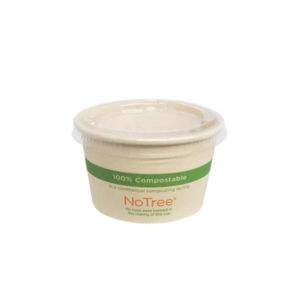 Flat Lid for 4-7 oz Cold Cups | No Hole | Clear PLA