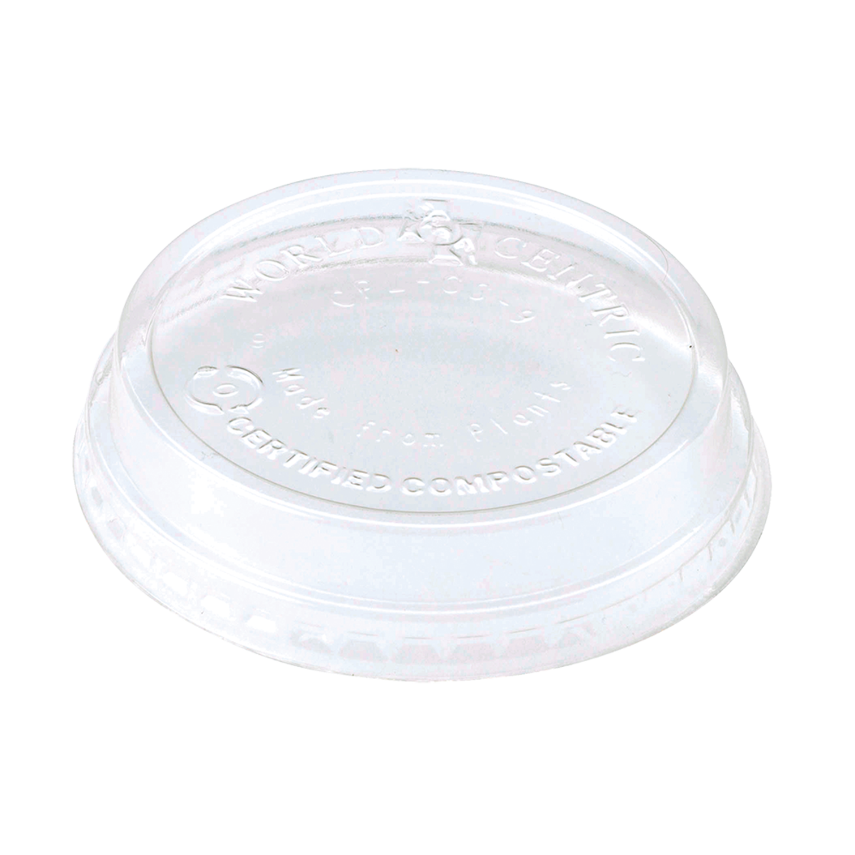 Lid for 4 oz Natural Fiber Portion Cup | Clear PLA