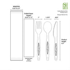 Disposable Cutlery Place Setting | Compostable