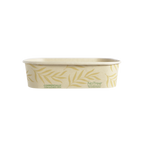 16 oz NoTree® Paper Rectangular Container | No Added PFAS | Bamboo