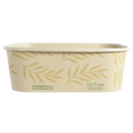24 oz NoTree® Paper Rectangular Container | No Added PFAS | Bamboo