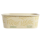 24 oz NoTree® Paper Rectangular Container | No Added PFAS | Bamboo