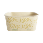 32 oz NoTree® Paper Rectangular Container | No Added PFAS | Bamboo