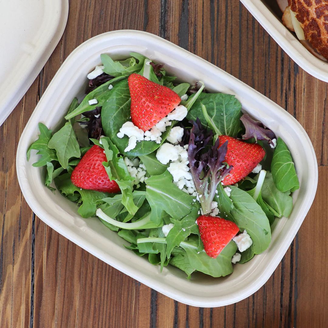 30-32 oz Takeout Box | Fiber with PLA Lining