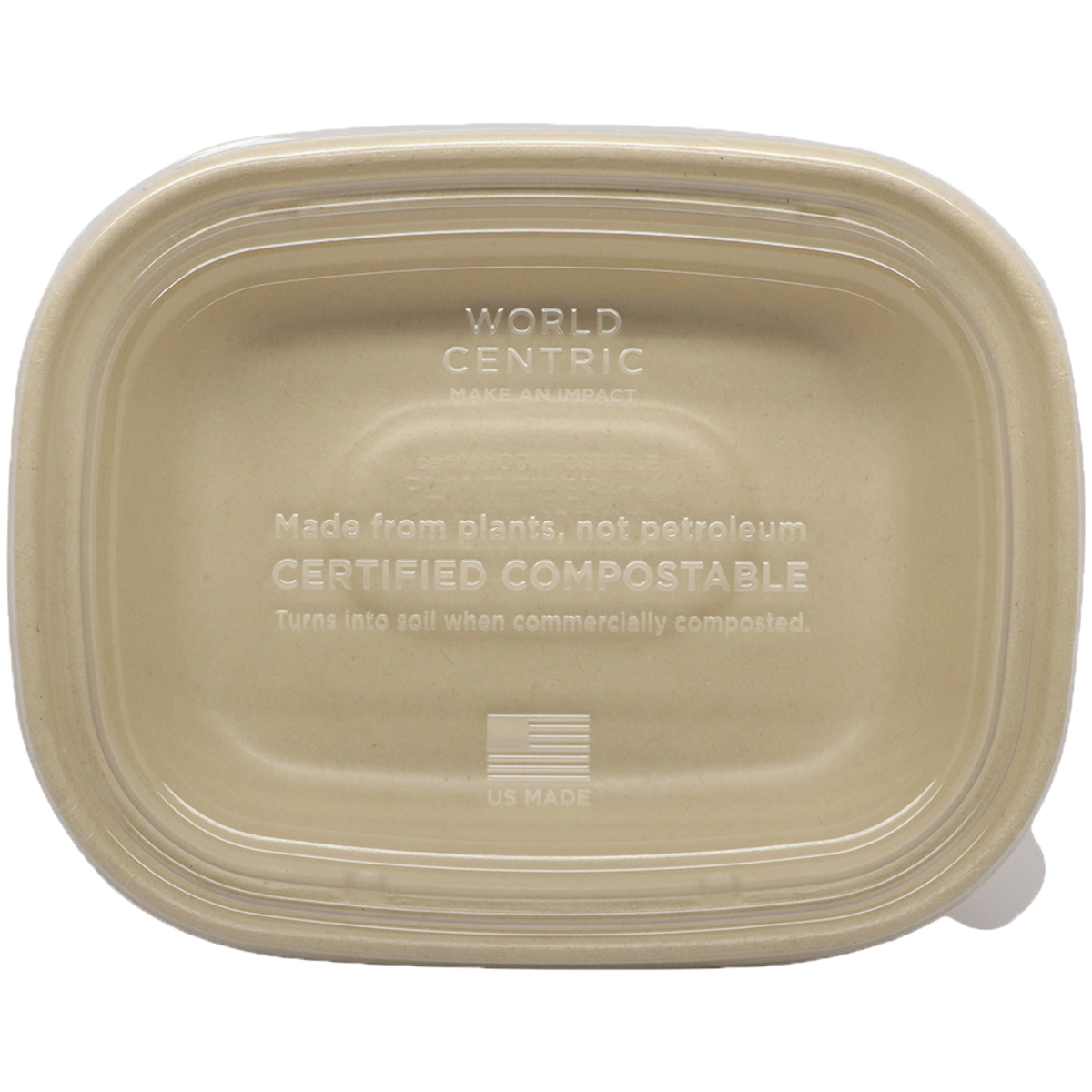 Clear Lid for 20-48 oz Fiber Boxes | PLA