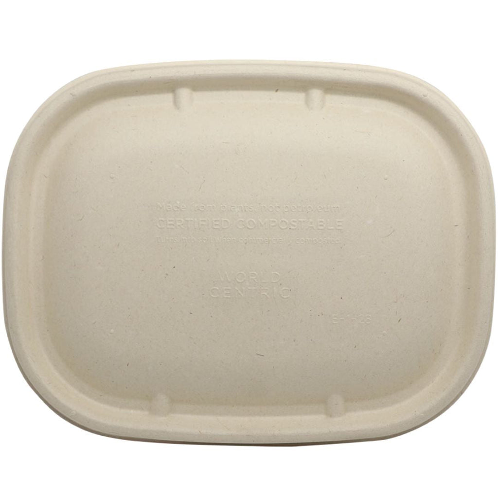 Flat Lid for 20-48 oz Fiber Boxes | Natural Plant Fiber