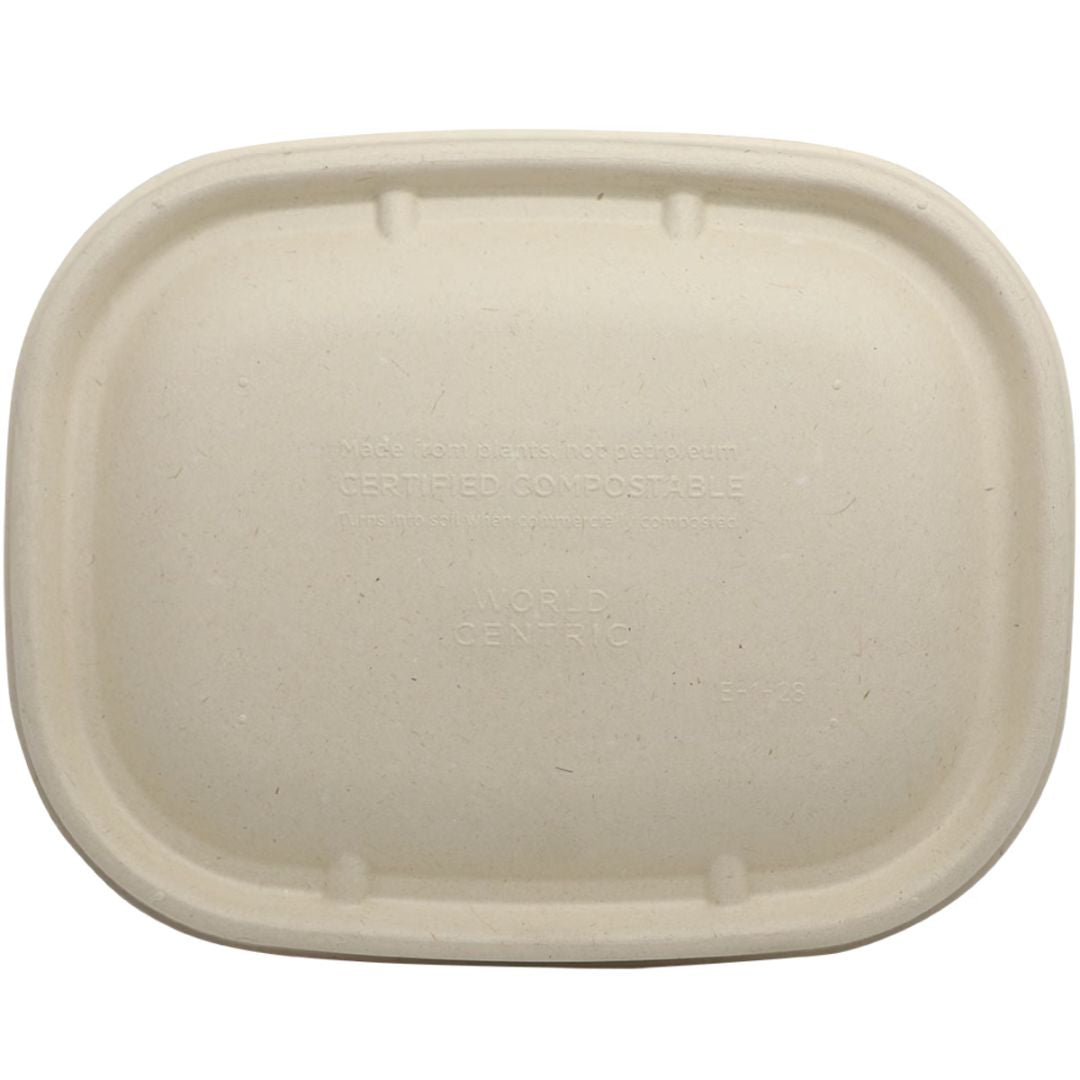 Flat Lid for 20-48 oz Fiber Boxes | Natural Plant Fiber