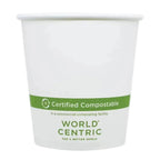 10 oz FSC® Paper Compostable Hot Cup | White