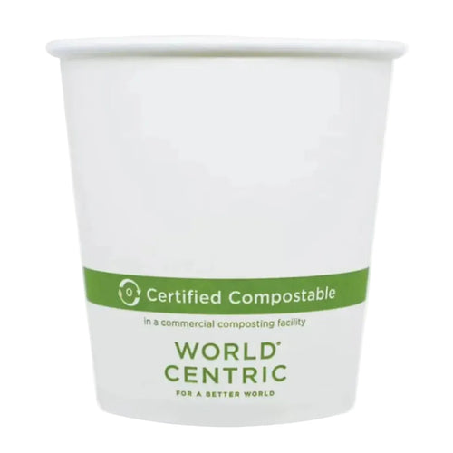 10 oz FSC® Paper Compostable Hot Cup | White