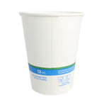 12 oz Paper Cold Cup | White| Compostable
