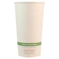 Compostable paper cup with 'NoTree' branding on a white background