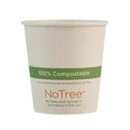 100% compostable paper cup with 'NoTree' branding on a white background