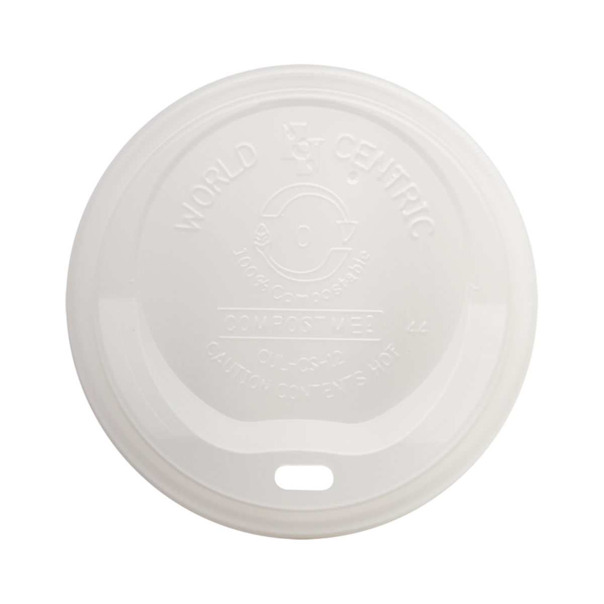 Lid for 10-20 oz Hot Cups | Compostable CPLA