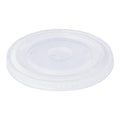 Flat Lid for 32 oz World Centric® Paper Cold Cup | Compostable | Clear PLA