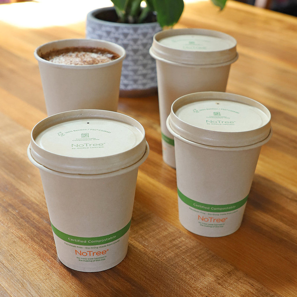 Lid for 8 oz Hot Cups | Paper Hot Cup Lid | Compostable