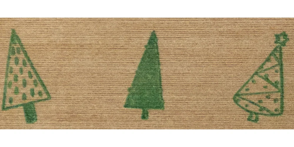 Compostable Curling Ribbon | Cotton | Holiday Trees