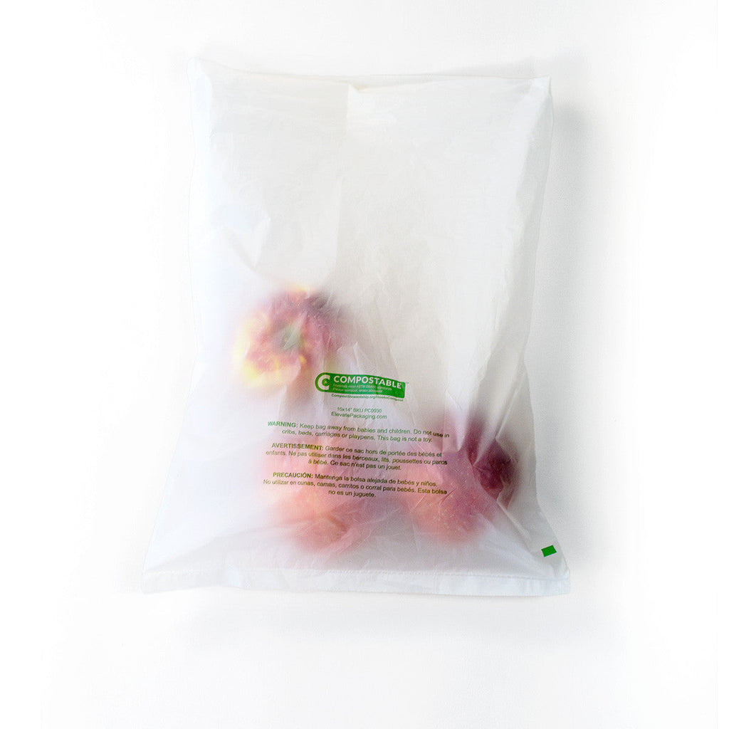 Compostable Poly Produce Bags | 12"x18"