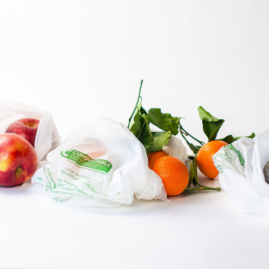 Compostable Poly Produce Bags | 12"x18"