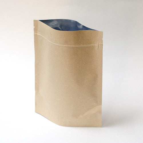 8 oz Kraft Stand Up Pouches | Compostable