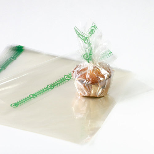 12" x 12" Compostable Cellophane Sheets | Clear