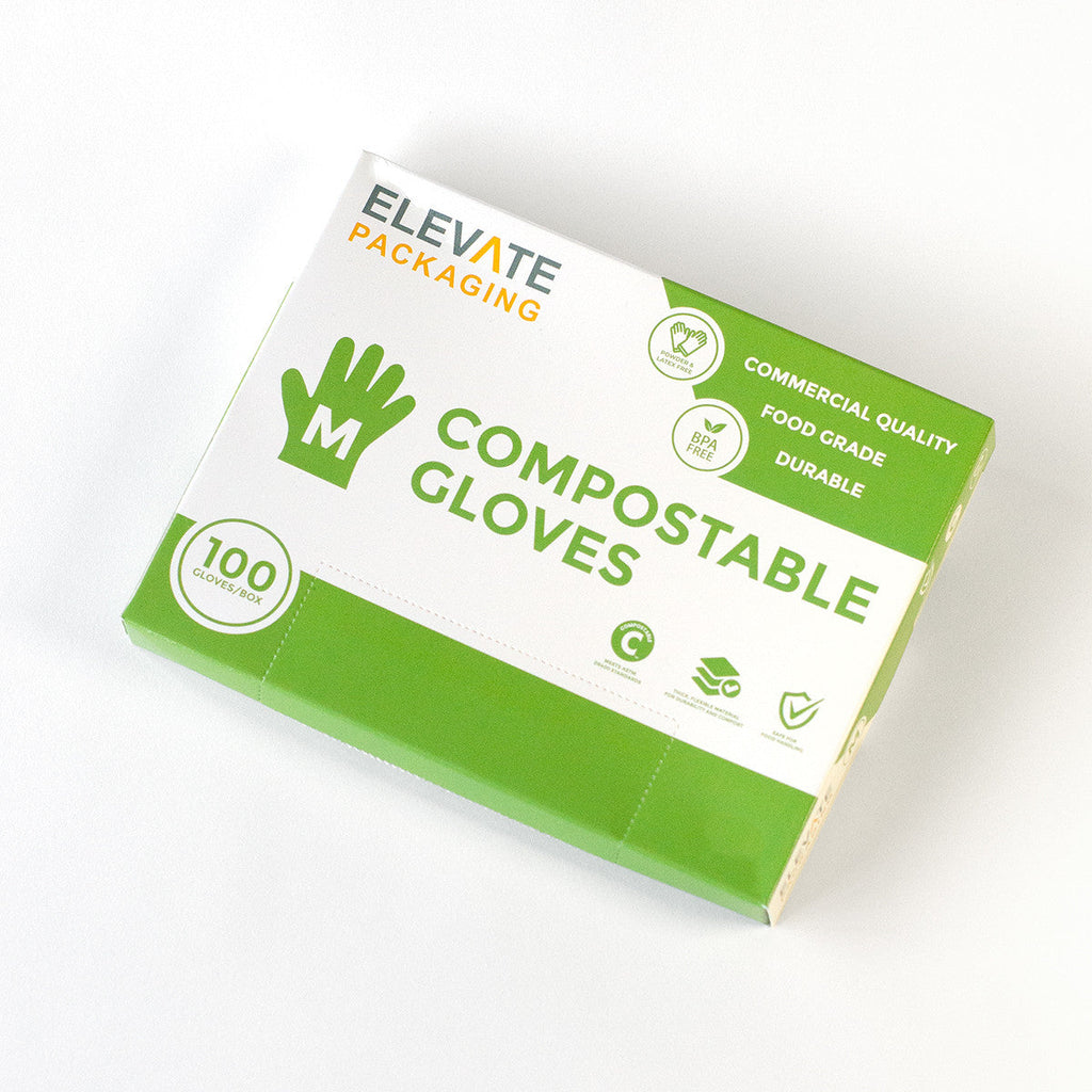 Elevate Packaging® Compostable Food Service Gloves