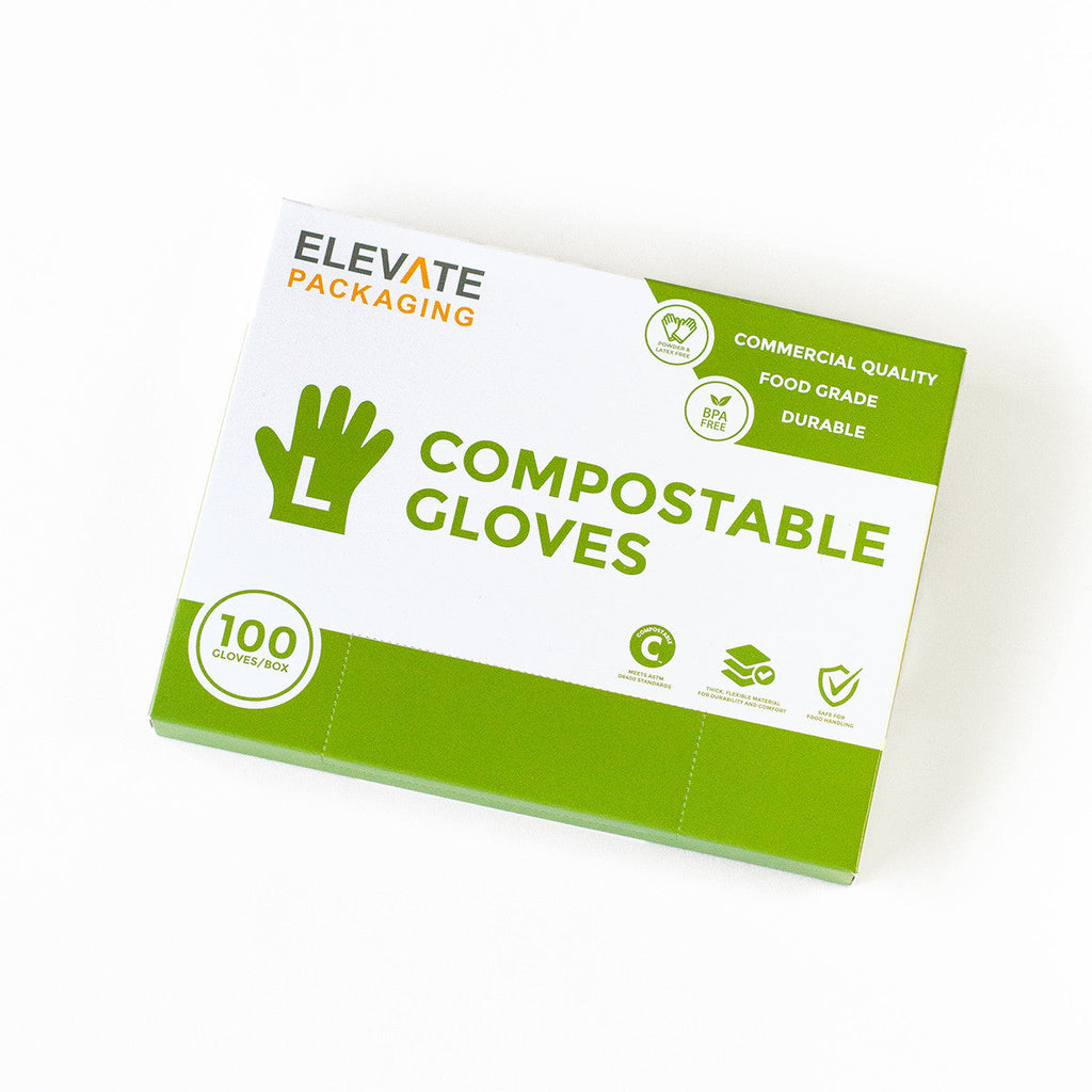Elevate Packaging® Compostable Food Service Gloves