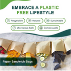 Compostable Resealable Sandwich Bags | Large | Made in USA