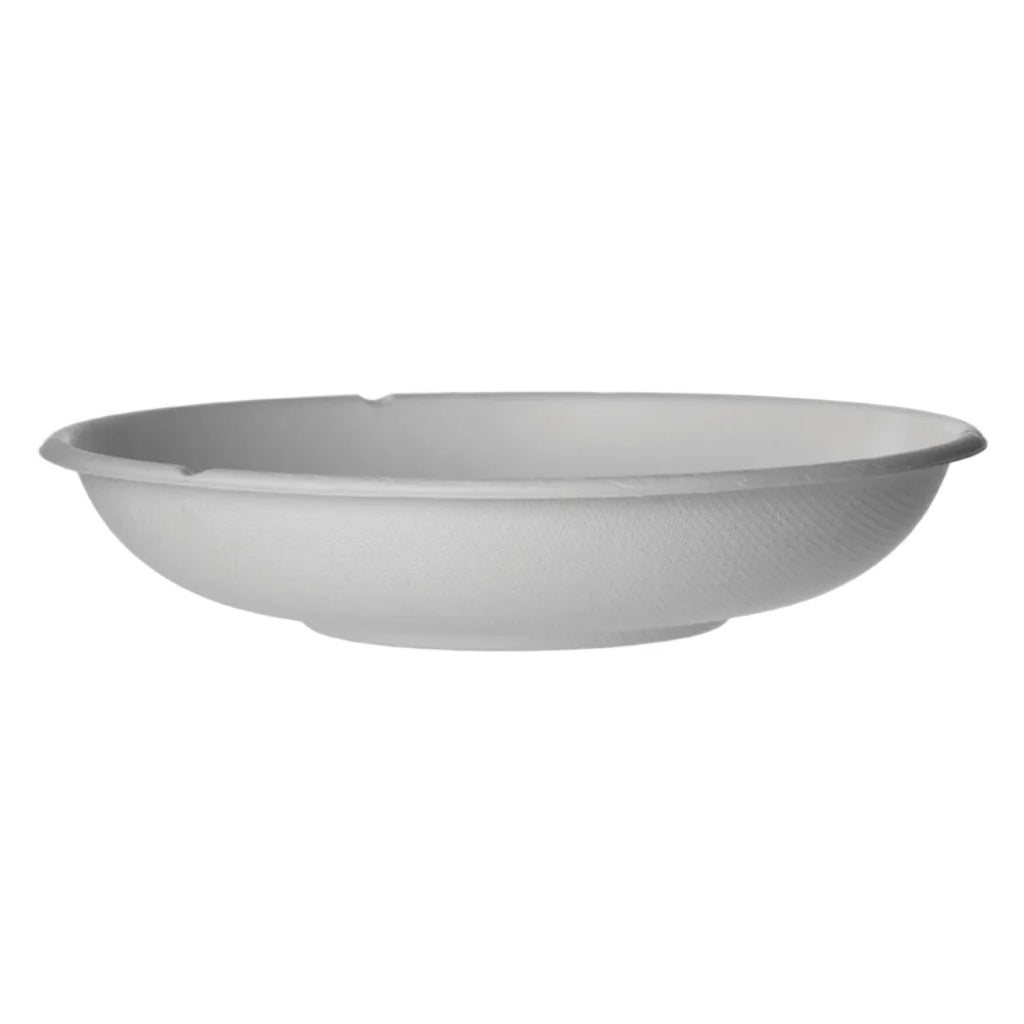 Compostable bowl on a white background