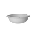 White fiber bowl on a white background