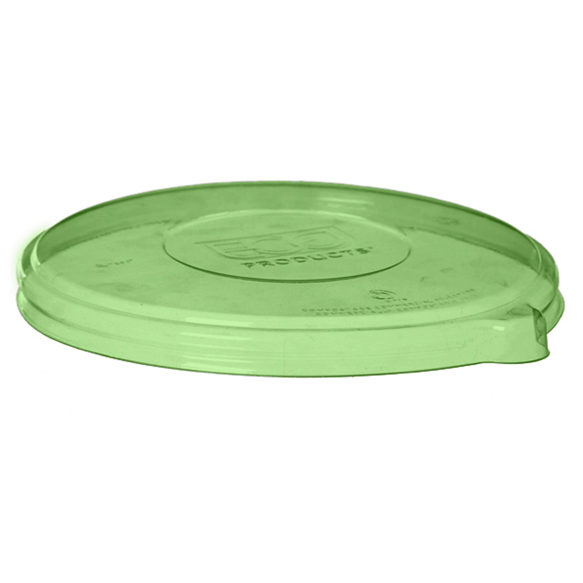 Lid for 16-46 oz Eco-Products® Bowls | Green PLA Flat Lid
