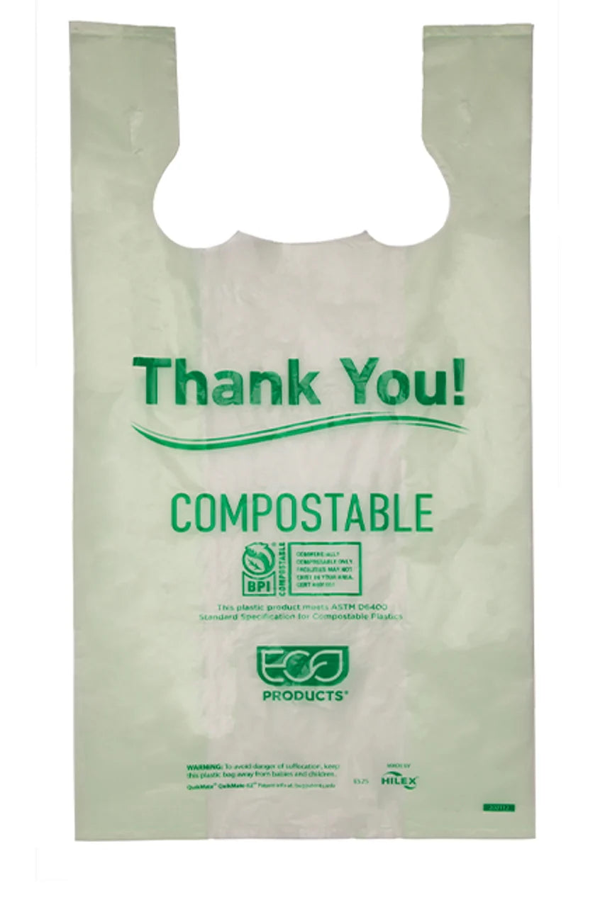 Compostable Shopping Bag | Compostable T-Shirt Bag | Bin Liner| Eco-Products®