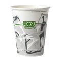 Paper cup with 'Eco Products' branding on a white background