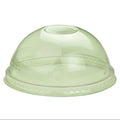 Green dome lid on a white background