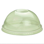Green dome lid on a white background