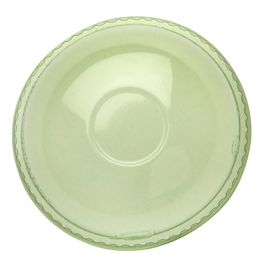 Top view of a no hole dome lid.
