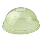 Dome Lid w/Hole | Fits 10-24 oz Cold Cup | Green PLA Lid | Eco-Products®