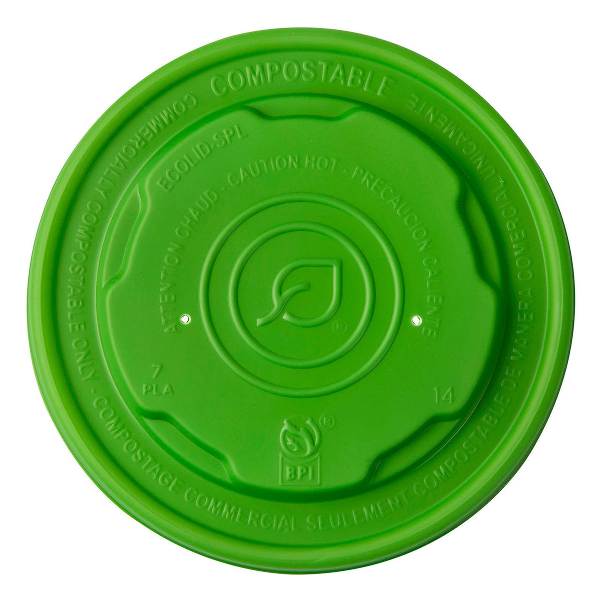 Lid for 6-8 oz EcoLid® for Paper Food Containers | Green PLA | Eco-Products®