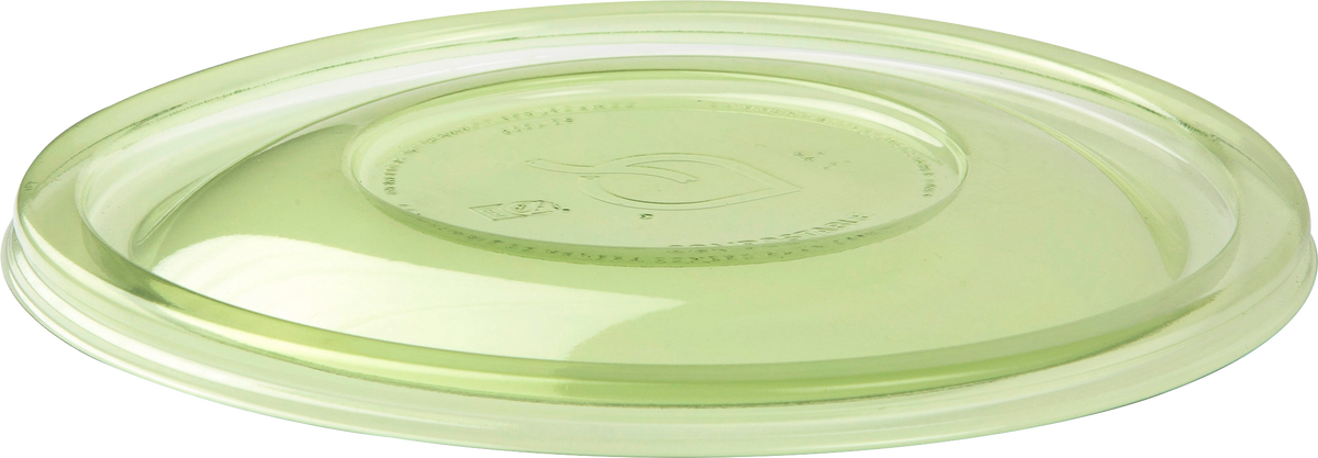 Lid for 26-48 oz Squat GreenStripe® Paper Food Container | Green PLA | Eco-Products®
