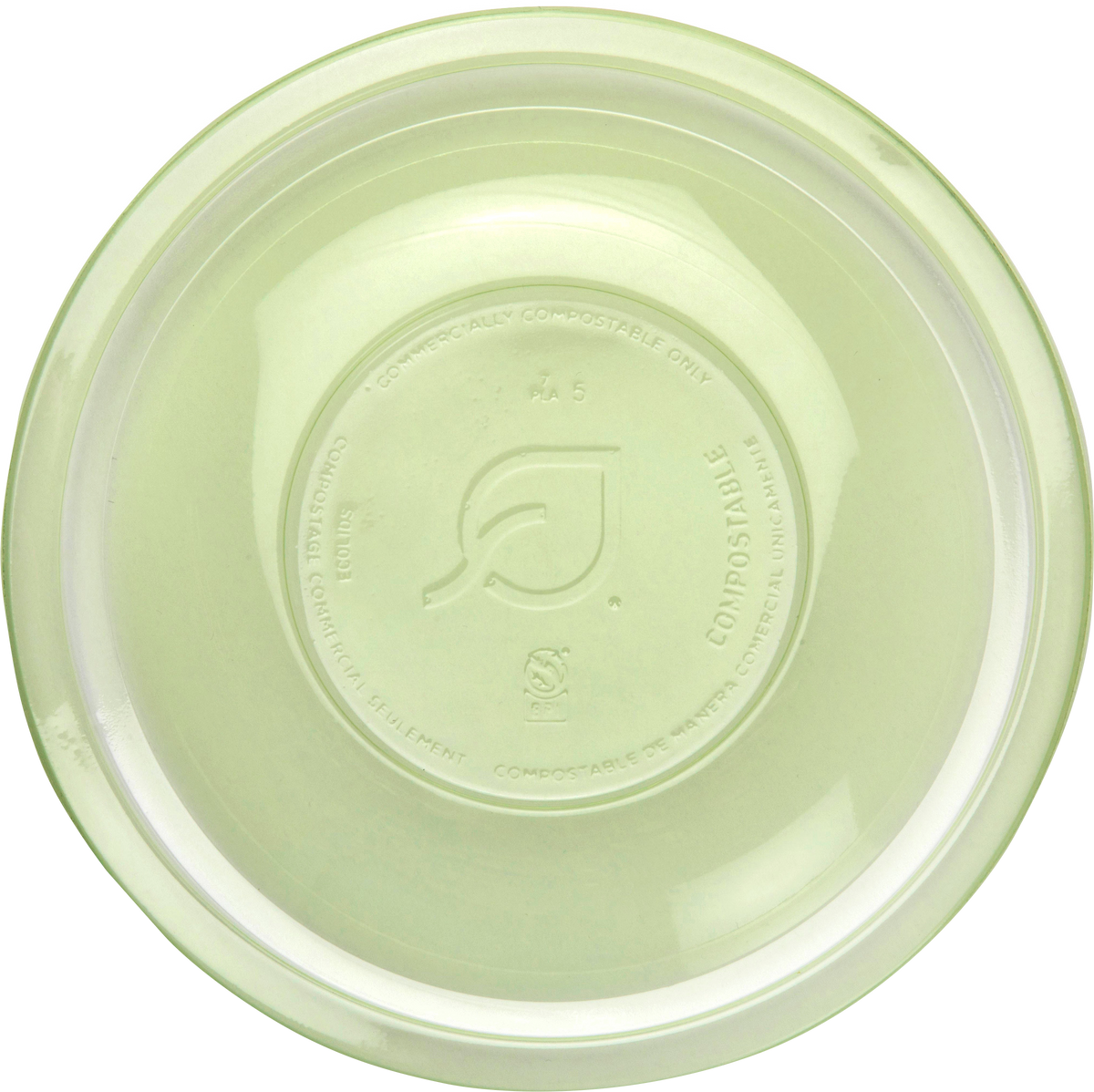 Lid for 26-48 oz Squat GreenStripe® Paper Food Container | Green PLA | Eco-Products®