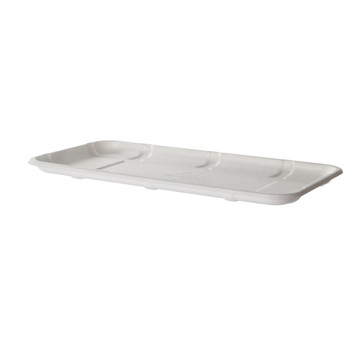 11.02" x 6.02" x 0.56" Lined Meat & Produce Trays | 10S | White