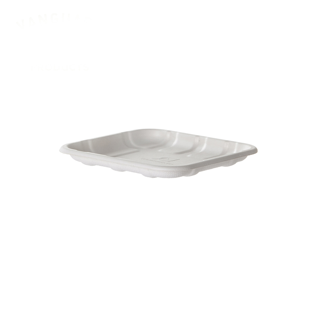 5.52" x 5.52" x 0.56" Meat & Produce Tray | 1S | White