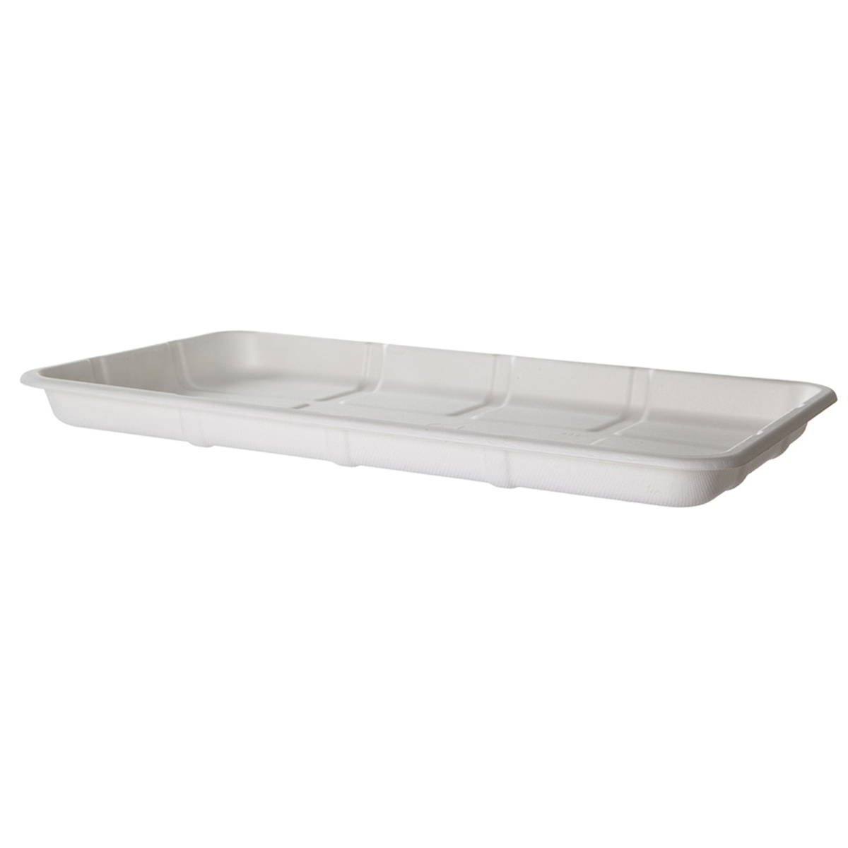 14.75" x 8.25" x 1.06" Lined Meat & Produce Trays | 25S | White