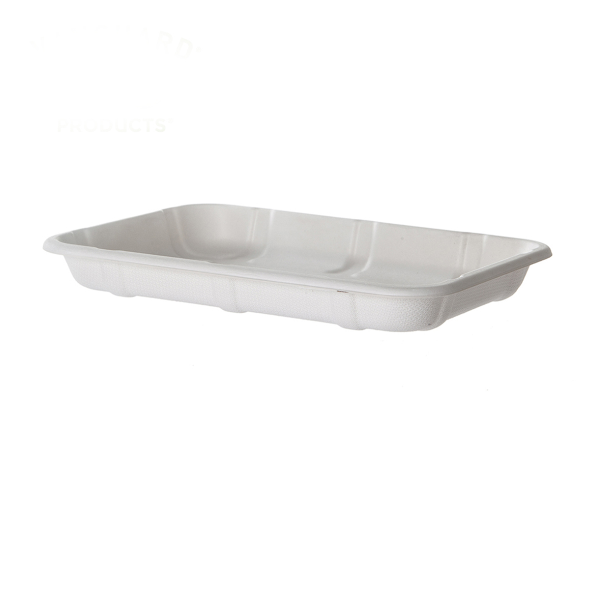 8.5" x 6" x 1.0" Meat & Produce Trays | 2D | White