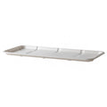 14.75" x 5.75" x 0.625" Lined Meat & Produce Trays | 7S | White