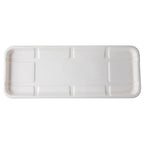 14.75" x 5.75" x 0.625" Lined Meat & Produce Trays | 7S | White