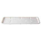 14.75" x 5.75" x 0.625" Lined Meat & Produce Trays | 7S | White