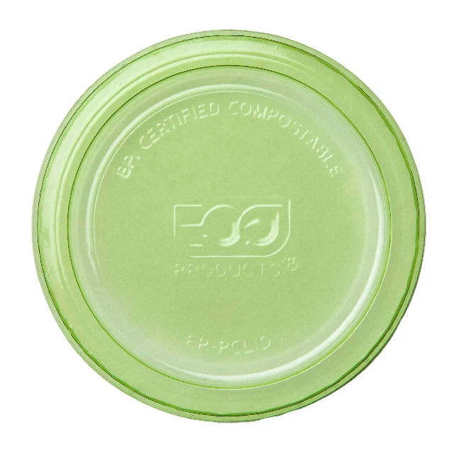 Lid for 2-4 oz Compostable Portion Cup | Green PLA | By Eco-Products®