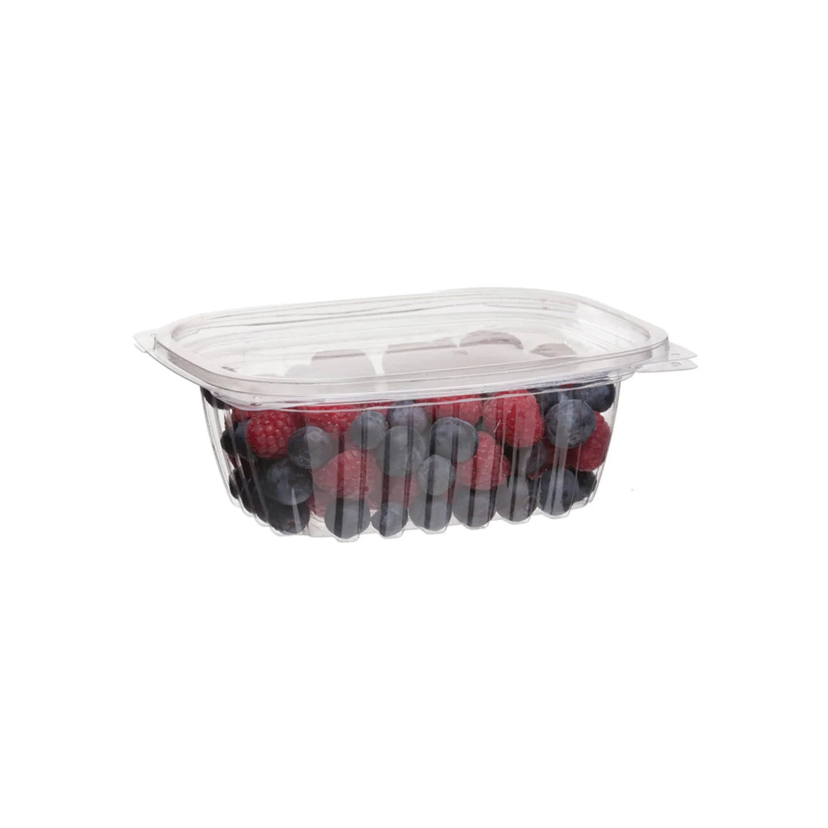 12 oz Rectangle Deli Container & Lid | Compostable | Clear PLA