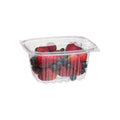 16 oz Rectangle Deli Container & Lid | Compostable | Clear PLA