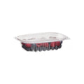 8 oz Rectangle Deli Container & Lid | Compostable | Clear PLA